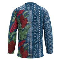 Women's Day Samoa Malu Tattoo Inspired Mix Teuila Hockey Jersey Royal Blue LT7 - Polynesian Pride