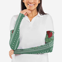 Women's Day Samoa Malu Tattoo Inspired Mix Teuila Arm Sleeves Sage Green LT7 - Polynesian Pride