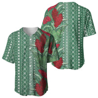 Women's Day Samoa Malu Tattoo Inspired Mix Teuila Baseball Jersey Sage Green LT7 - Polynesian Pride