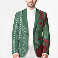 Women's Day Samoa Malu Tattoo Inspired Mix Teuila Blazer Sage Green LT7 - Polynesian Pride