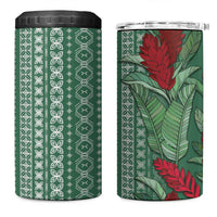 Women's Day Samoa Malu Tattoo Inspired Mix Teuila 4 in 1 Can Cooler Tumbler Sage Green LT7 One Size: 16 oz Sage Green - Polynesian Pride