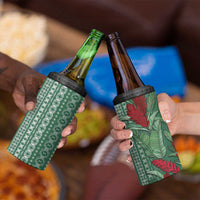 Women's Day Samoa Malu Tattoo Inspired Mix Teuila 4 in 1 Can Cooler Tumbler Sage Green LT7 - Polynesian Pride