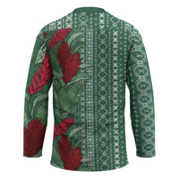 Women's Day Samoa Malu Tattoo Inspired Mix Teuila Hockey Jersey Sage Green LT7 - Polynesian Pride