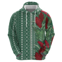 Women's Day Samoa Malu Tattoo Inspired Mix Teuila Hoodie Sage Green LT7 - Polynesian Pride