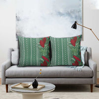 Women's Day Samoa Malu Tattoo Inspired Mix Teuila Pillow Cover Sage Green