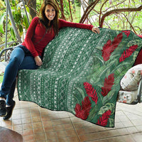 Women's Day Samoa Malu Tattoo Inspired Mix Teuila Quilt Sage Green LT7 - Polynesian Pride