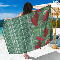 Women's Day Samoa Malu Tattoo Inspired Mix Teuila Sarong Sage Green LT7 One Size 44 x 66 inches Sage Green - Polynesian Pride