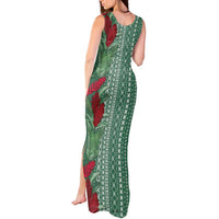 Women's Day Samoa Malu Tattoo Inspired Mix Teuila Tank Maxi Dress Sage Green LT7 - Polynesian Pride