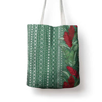 Women's Day Samoa Malu Tattoo Inspired Mix Teuila Tote Bag Sage Green LT7 - Polynesian Pride