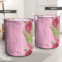 Women's Day Samoa Malu Tattoo Inspired Mix Teuila Laundry Basket Rose Pink LT7 - Polynesian Pride