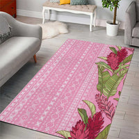 Women's Day Samoa Malu Tattoo Inspired Mix Teuila Area Rug Rose Pink LT7 - Polynesian Pride