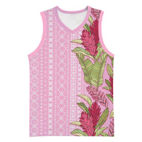 Women's Day Samoa Malu Tattoo Inspired Mix Teuila Basketball Jersey Rose Pink LT7 Unisex Rose Pink - Polynesian Pride