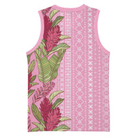 Women's Day Samoa Malu Tattoo Inspired Mix Teuila Basketball Jersey Rose Pink LT7 - Polynesian Pride