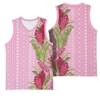 Women's Day Samoa Malu Tattoo Inspired Mix Teuila Basketball Jersey Rose Pink LT7 - Polynesian Pride