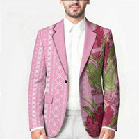 Women's Day Samoa Malu Tattoo Inspired Mix Teuila Blazer Rose Pink LT7 - Polynesian Pride