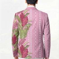 Women's Day Samoa Malu Tattoo Inspired Mix Teuila Blazer Rose Pink LT7 - Polynesian Pride