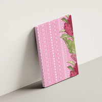 Women's Day Samoa Malu Tattoo Inspired Mix Teuila Canvas Wall Art Rose Pink LT7 - Polynesian Pride