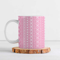 Women's Day Samoa Malu Tattoo Inspired Mix Teuila Ceramic Mug Rose Pink LT7 Rose Pink - Polynesian Pride