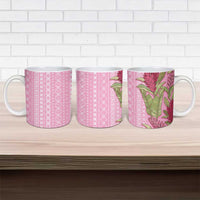 Women's Day Samoa Malu Tattoo Inspired Mix Teuila Ceramic Mug Rose Pink LT7 - Polynesian Pride