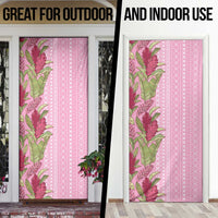Women's Day Samoa Malu Tattoo Inspired Mix Teuila Door Cover Rose Pink LT7 - Polynesian Pride