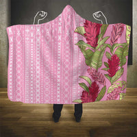 Women's Day Samoa Malu Tattoo Inspired Mix Teuila Hooded Blanket Rose Pink LT7 - Polynesian Pride