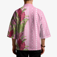 Women's Day Samoa Malu Tattoo Inspired Mix Teuila Kimono Rose Pink LT7 - Polynesian Pride