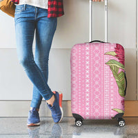 Women's Day Samoa Malu Tattoo Inspired Mix Teuila Luggage Cover Rose Pink LT7 - Polynesian Pride