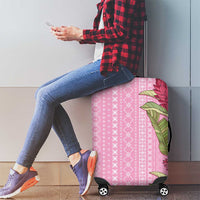 Women's Day Samoa Malu Tattoo Inspired Mix Teuila Luggage Cover Rose Pink LT7 - Polynesian Pride