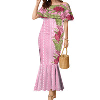 Women's Day Samoa Malu Tattoo Inspired Mix Teuila Mermaid Dress Rose Pink LT7 Women Rose Pink - Polynesian Pride