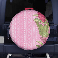 Women's Day Samoa Malu Tattoo Inspired Mix Teuila Spare Tire Cover Rose Pink LT7 No hole Rose Pink - Polynesian Pride