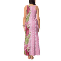 Women's Day Samoa Malu Tattoo Inspired Mix Teuila Tank Maxi Dress Rose Pink LT7 - Polynesian Pride