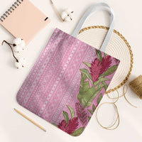 Women's Day Samoa Malu Tattoo Inspired Mix Teuila Tote Bag Rose Pink LT7 White Strap One Size Rose Pink - Polynesian Pride