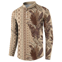 Women's Day Samoa Malu Tattoo Inspired Mix Teuila Button Sweatshirt Vintage Tapa LT7 - Polynesian Pride