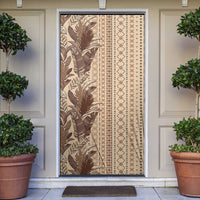 Women's Day Samoa Malu Tattoo Inspired Mix Teuila Door Cover Vintage Tapa LT7 Beige - Polynesian Pride