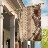 Women's Day Samoa Malu Tattoo Inspired Mix Teuila Garden Flag Vintage Tapa LT7 House Flag Beige - Polynesian Pride