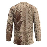 Women's Day Samoa Malu Tattoo Inspired Mix Teuila Hockey Jersey Vintage Tapa LT7 - Polynesian Pride