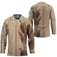 Women's Day Samoa Malu Tattoo Inspired Mix Teuila Hockey Jersey Vintage Tapa LT7 - Polynesian Pride