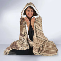 Women's Day Samoa Malu Tattoo Inspired Mix Teuila Hooded Blanket Vintage Tapa LT7 - Polynesian Pride