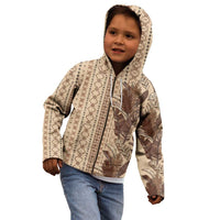 Women's Day Samoa Malu Tattoo Inspired Mix Teuila Kid Hoodie Vintage Tapa LT7 - Polynesian Pride