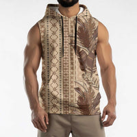 Women's Day Samoa Malu Tattoo Inspired Mix Teuila Sleeveless Hoodie Vintage Tapa LT7 - Polynesian Pride