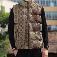 Women's Day Samoa Malu Tattoo Inspired Mix Teuila Sleeveless Puffer Jacket Vintage Tapa LT7 - Polynesian Pride