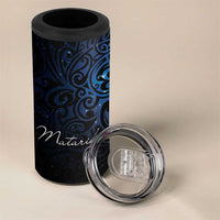 Maori Matariki 4 in 1 Can Cooler Tumbler Landscape Styled Fern - Galaxy LT7 - Polynesian Pride
