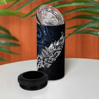 Maori Matariki 4 in 1 Can Cooler Tumbler Landscape Styled Fern - Galaxy LT7 - Polynesian Pride