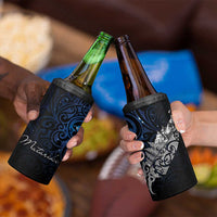 Maori Matariki 4 in 1 Can Cooler Tumbler Landscape Styled Fern - Galaxy LT7 - Polynesian Pride