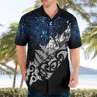 Maori Matariki Hawaiian Shirt Landscape Styled Fern - Galaxy