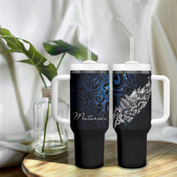 Maori Matariki Tumbler With Handle Landscape Styled Fern - Galaxy LT7 - Polynesian Pride