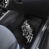 Maori Matariki Car Mats Landscape Styled Fern - Monochrome