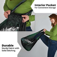 Maori Matariki Grocery Bag Landscape Styled Fern - Paua Shell