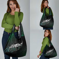 Maori Matariki Grocery Bag Landscape Styled Fern - Paua Shell