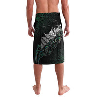 Maori Matariki Lavalava Landscape Styled Fern - Paua Shell